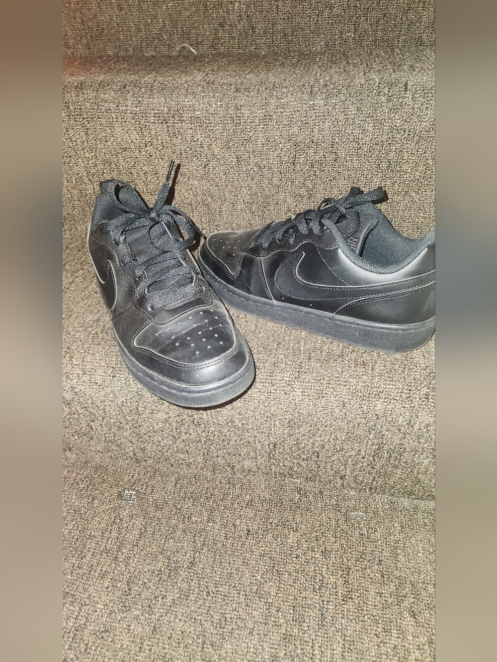 Nike Low-Top All Black Sneakers | Youth Size 7Y | Gently Used